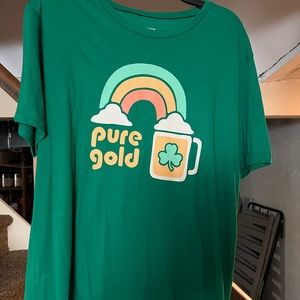 Green Pure Gold Graphic T-Shirt